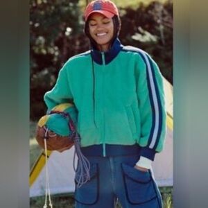 Free People Fleecy Sherpa Scrunchy Pippa Jacket, large. 2500